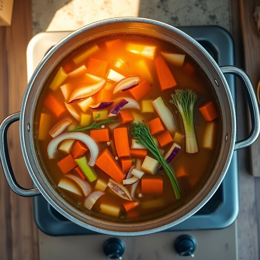 How to Make Vegetable Stock from Kitchen Scraps